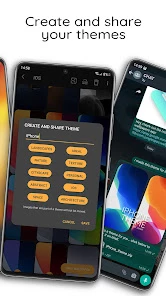iWALL: iOS Blur Dock Bar screen 4