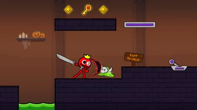 Red Stickman:Палка Приключения screenshot №3